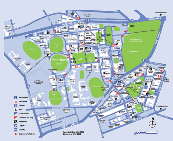 sydney uni campus map Maps Napsa Congress Sydney 2018 sydney uni campus map